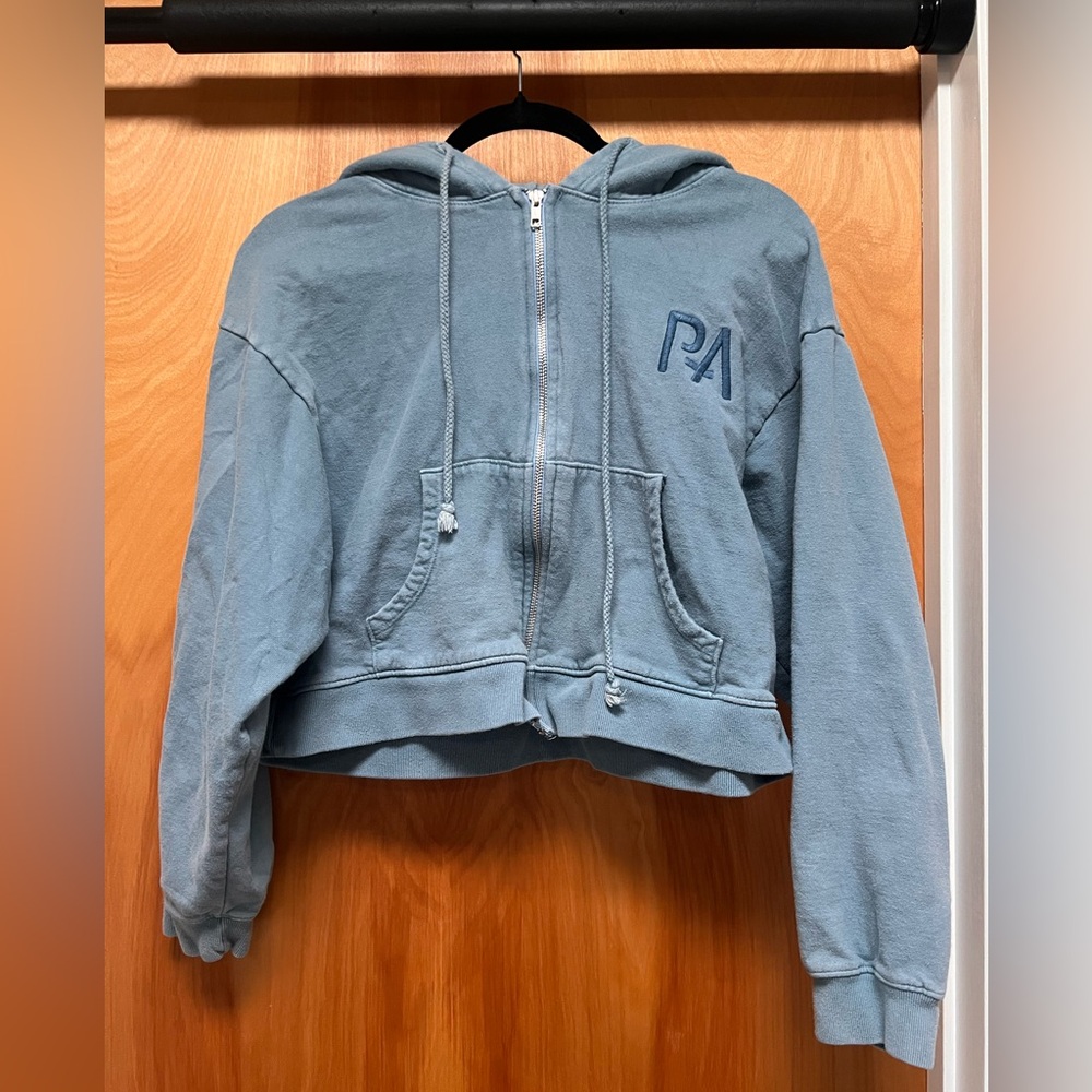 Parallel Apparel blue hoodie